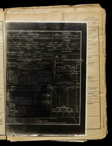 Torchy, Alfred Henri Hippolyte, né le 14 août 1890 à Frévent (Pas-de-Calais), classe 1910, matricule n° 850, Bureau de recrutement d'Amiens