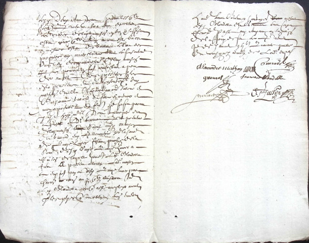 Etude de Me François De Saint-Fuscien à Amiens (étude n°18). Minutes de l'année 1644