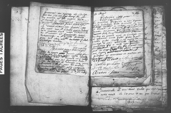 Corbie (paroisse Saint-Léonard) : baptêmes, mariages, sépultures (1668-1785)