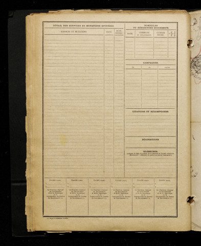 Inconnu, classe 1916, matricule n° 1548, Bureau de recrutement d'Amiens