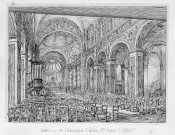 Intérieur de l'Ancienne Eglise Ste-Anne (1863)
