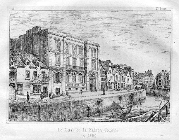 Le Quai et la Maison Cozette en 1860