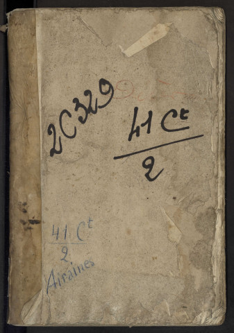 Table du bureau d'Airaines pour la période 1770-1776. Décès et extraits des sépulture