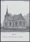 Huppy : église Saint-Sulpice, le chevêt - (Reproduction interdite sans autorisation - © Claude Piette)