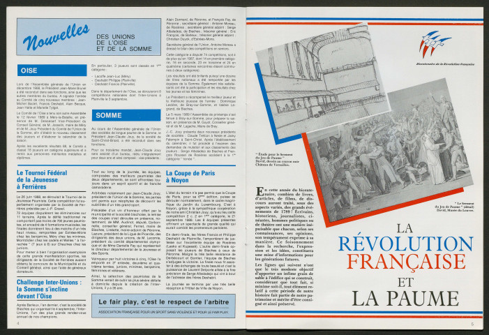 Longue Paume (numéro 50), revue officielle de la Fédération Française de Longue Paume