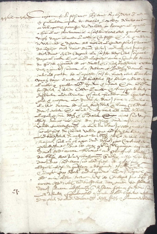 Etude de Me François De Saint-Fuscien à Amiens (étude n°26). Minutes de l'année 1614