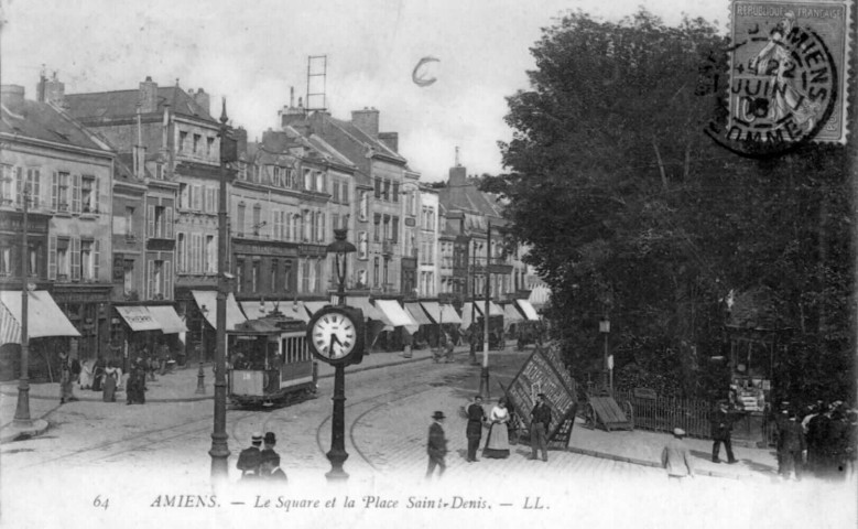 Amiens. Le Square et la Place Saint Denis