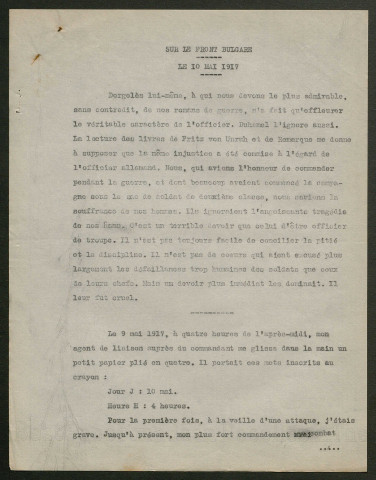 Témoignage de Anonyme 45 et correspondance avec Jacques Péricard