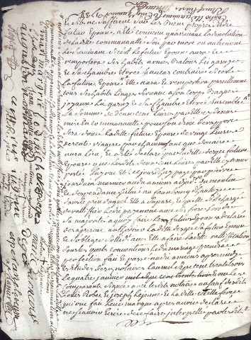 Etude de Me Firmin Magnier à Amiens (étude n°4). Minutes de l'année 1733