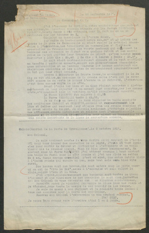 Témoignage de Crabbé (Lieutenant-colonel) et correspondance avec Jacques Péricard