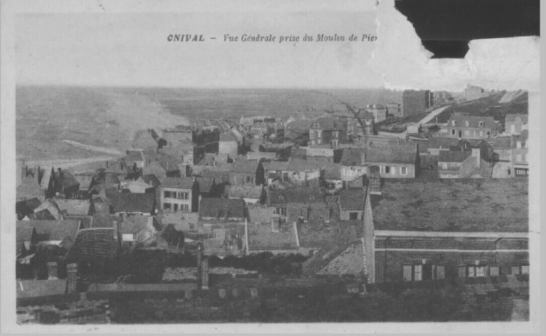 Vue générale prise du moulin de Pier