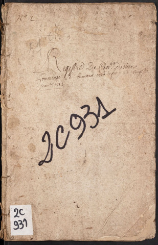 Centième denier du bureau de Conty pour la période du 6 mars 1710 au 26 janvier 1712