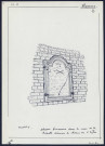 Huppy : plaque funéraire dans le mur de la chapelle - (Reproduction interdite sans autorisation - © Claude Piette)