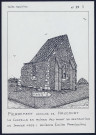 Pierrement, commune de Haucourt : la chapelle en ruines peu avant sa destruction en janvier 1993 - (Reproduction interdite sans autorisation - © Claude Piette)