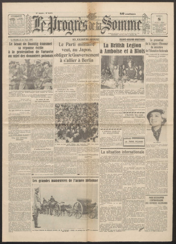 Le Progrès de la Somme, numéro 21871, 8 août 1939