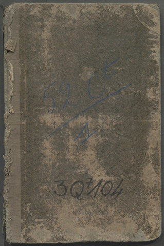 Table des successions et absences du bureau de Boves