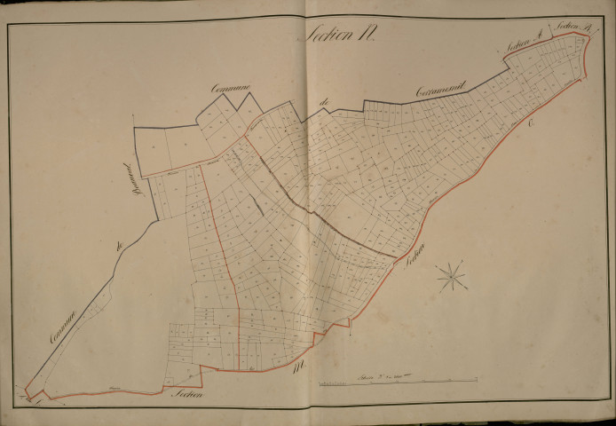 Plan du cadastre napoléonien - Beauquesne (Beauquesnes) : N