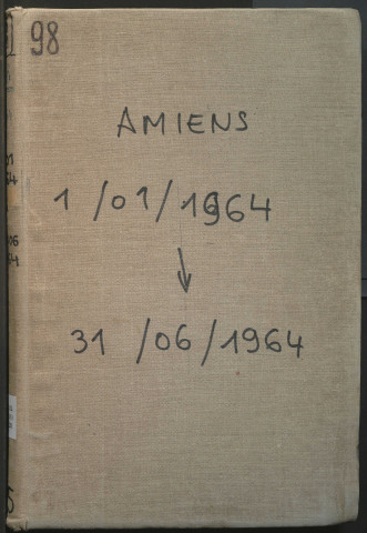 Table des successions et absences du bureau d'Amiens