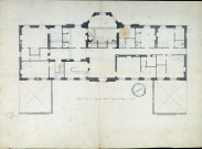 Construction de l'hôtel de l'Intendance. Plan du premier étage, attribué à l'architecte Montigny