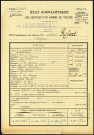 Robert, Eugène, né le 8 novembre 1883 à Montdidier (Somme), classe 1903, matricule n° 268, Bureau de recrutement de Montdidier
