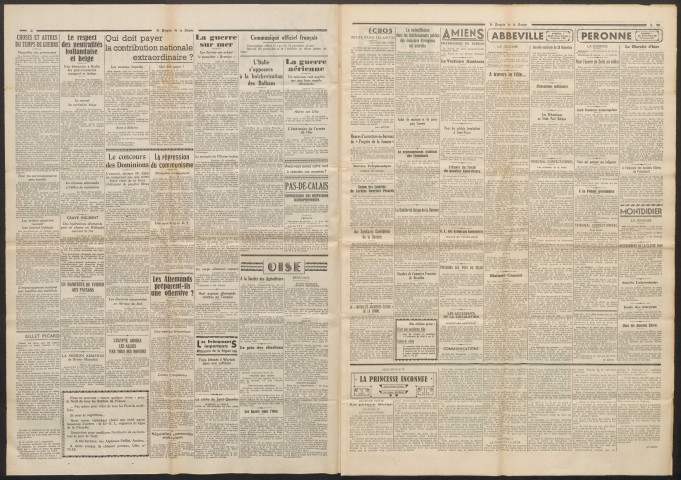 Le Progrès de la Somme, numéro 21974, 19 novembre 1939