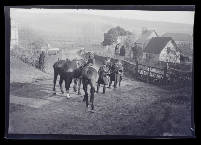Chasse à courre - Cuverville - février 1914