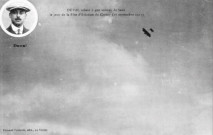 Duval volant à 400 mètres de haut le jour de la fête d'aviation du Crotoy (17 septembre 1911)