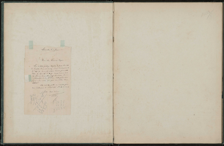 Plan géométrique des propriétés situées sur les communes de Canchy et Domvast appartenant à Monsieur Ridoult Dubois propriétaire a Hauteville Caumont. France, Neuilly l'Hôpital, daté 1874