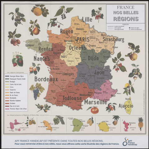 Carte de France : Nos belles régions