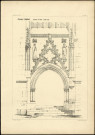 Amiens Cathedral. Elevation of Porch. South Aisle