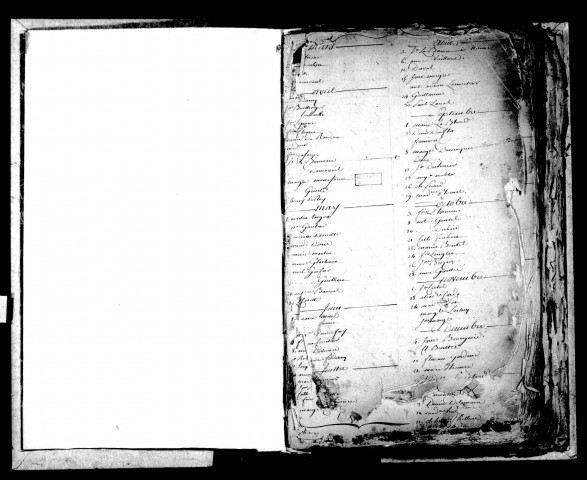 Amiens (Saint-Michel) : tables alphabétiques des baptêmes (1645-1790)