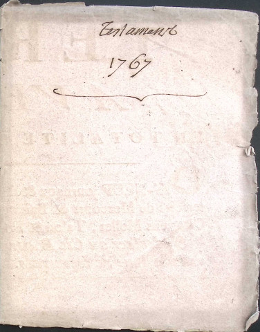 Etude de Me Nicolas Beaudelocque à Amiens (étude n°16). Minutes des années 1767-1772