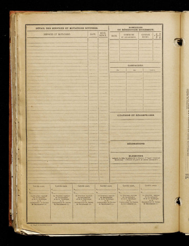Inconnu, classe 1917, matricule n° 490, Bureau de recrutement d'Amiens