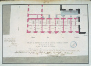 Plan de l'entresol de l'aile de l'hôpital général d'Amiens