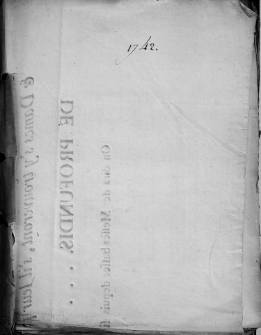 Etude de Me François Henin à Amiens (étude n°3). Minutes de l'année 1742