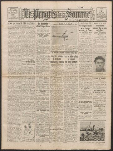 Le Progrès de la Somme, numéro 18605, 7 août 1930