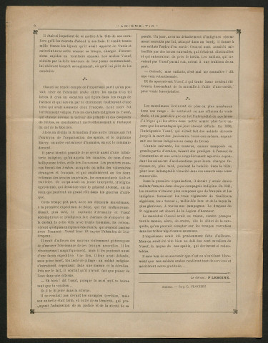 Amiens-tir, organe officiel de l'amicale des anciens sous-officiers, caporaux et soldats d'Amiens, numéro 12 (décembre 1908)
