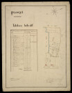 Plan du cadastre napoléonien - Prouzel : modifications cadastrale 1887 6 Tableau indicatif