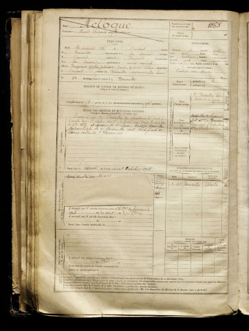 Acloque, Henri Fernand Alphonse, né le 14 décembre 1885 à Candas (Somme), classe 1905, matricule n° 1265, Bureau de recrutement d'Abbeville