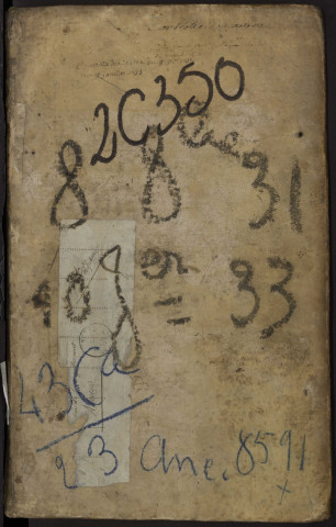 Contrôle des actes du bureau d'Albert pour la période du 8 octobre 1731 au 10 janvier 1733