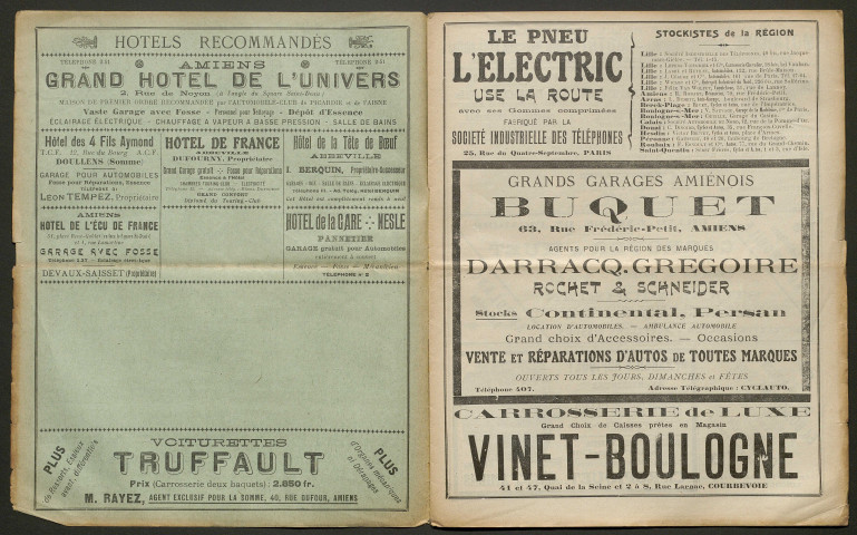 Automobile-club de Picardie et de l'Aisne. Revue mensuelle, 5e année, juin 1909