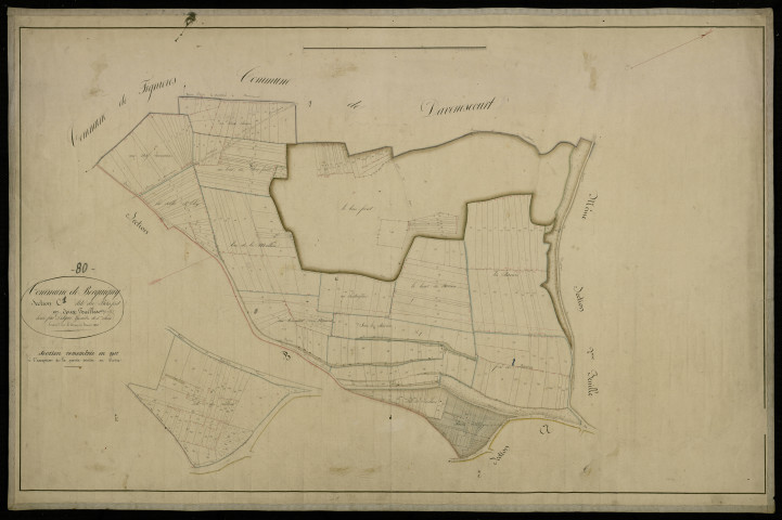 Plan du cadastre napoléonien - Becquigny : Bois Féret (Le), C1