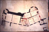 Plan du château d'Heilly au XVIIe siècle