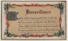 Bienveillance. Enfant, il faut toujours parler bien des absents ; si l'on en dit du mal chercher à les défendre ; faire ce qu'on ferait s'ils pouvaient nous entendre, et croire en parlant d'eux, qu'ils sont toujours présents