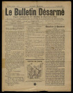 LE BULLETIN DESARME. ORGANE TONITRUANT DU 44E BATAILLON DE CHASSEURS A PIED