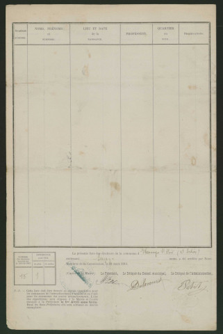 Liste électorale : Hescamps (Hescamps-Saint-Clair), 2ème Section