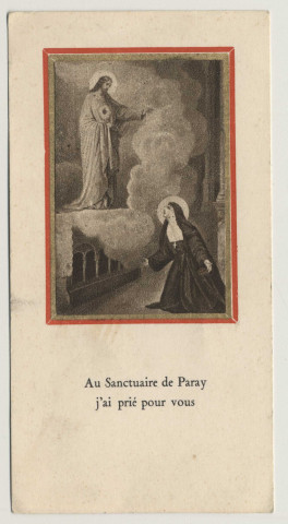 Au sanctuaire de Paray, j'ai prié pour vous