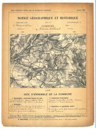 Maison Roland : notice historique et géographique sur la commune