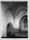 Eglise de Monchy-Lagache : vue intérieure, le choeur et l'autel