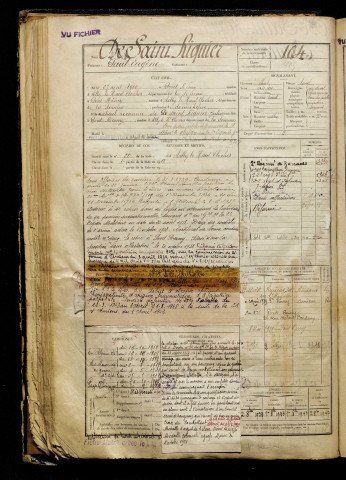 De Saint Riquier, Paul Eugène, né le 27 août 1900 à Pont-Remy (Somme), classe 1920, matricule n° 104, Bureau de recrutement d'Abbeville